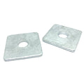 3/8 X 1-1/4" Square Beveled Washer Malleable Iron Hot Dip Galvanized