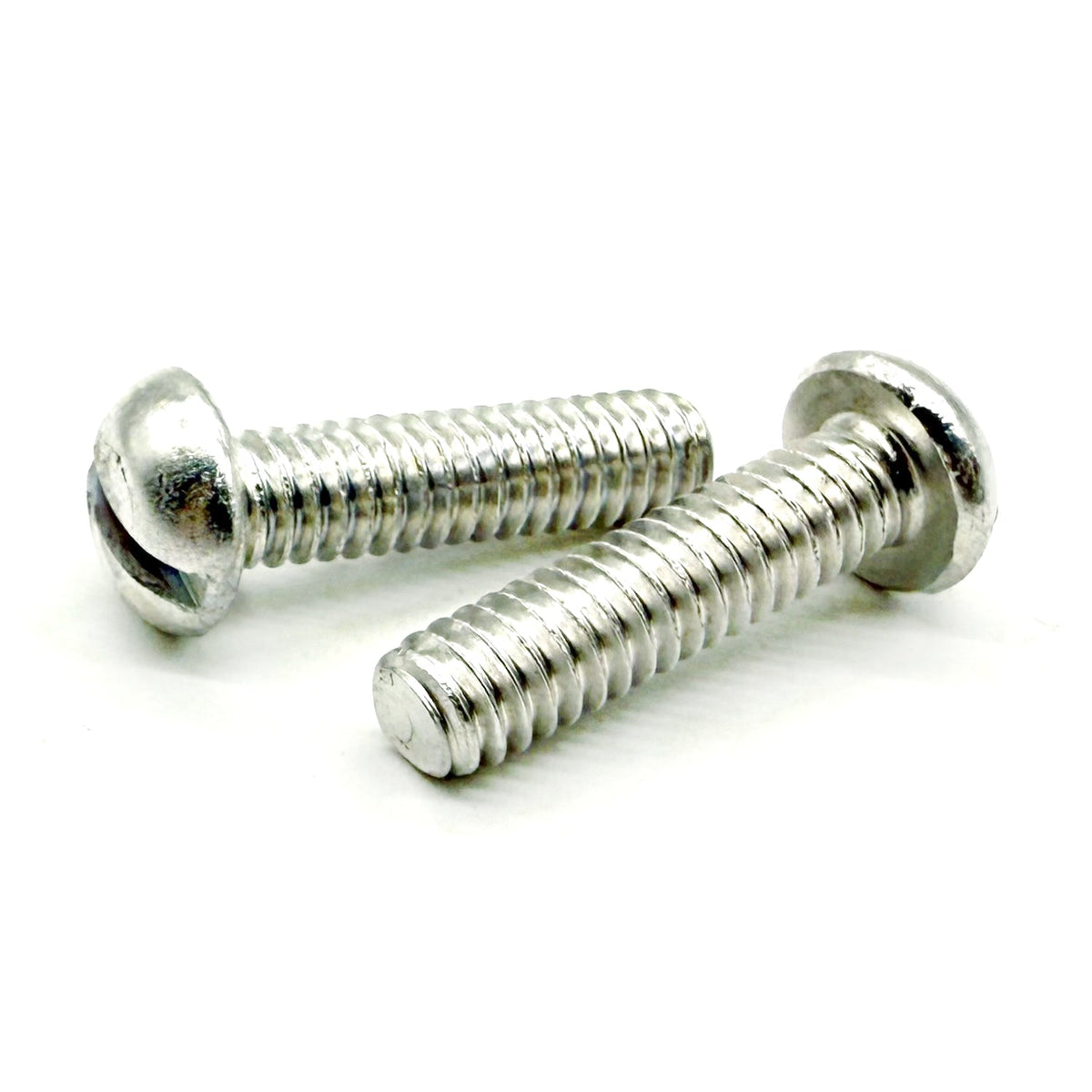 #8-32x3/8" Aluminum Slotted Round Head Machine Screw