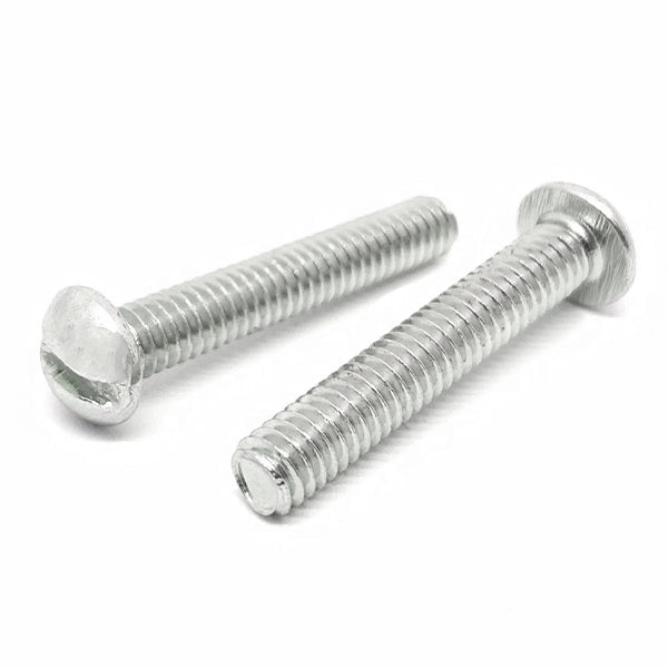 #10-24x1" Stainless Steel Slotted Round Head Machine Screws Steel