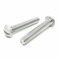 #10-24x1/2" Stainless Steel Slotted Round Head Machine Screws Steel