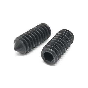 #8-32x1/2" Alloy Cone Point Allen Socket Set Screw Black Oxide