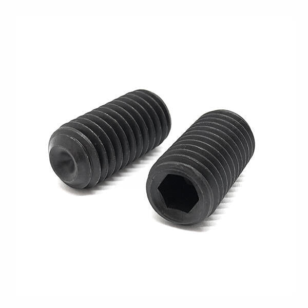 M8-1.25x10 Class 45H Cup Point Allen Socket Set Screws Black Oxide