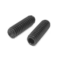 M12-1.75x25 Class 45H Knurled Cup Point Allen Socket Set Screws Black Oxide