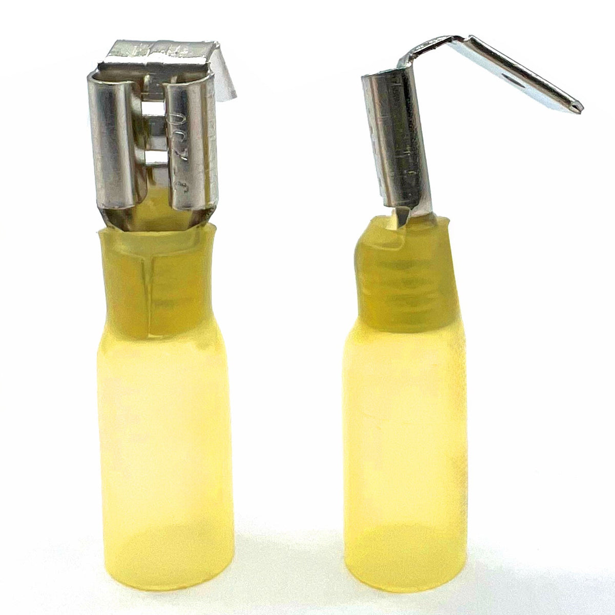 Yellow Heat Shrink Marine Grade Piggy Back Connectors, AWG 12-10