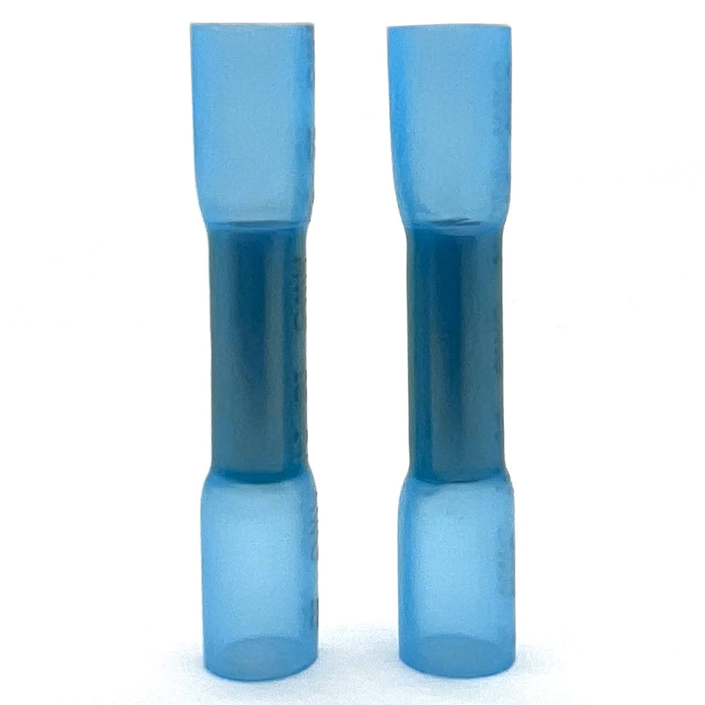 Blue Heat Shrink Marine Grade Butt Connectors, AWG 16-14