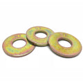 1/4" SAE Grade 8 Flat Washers Zinc Yellow