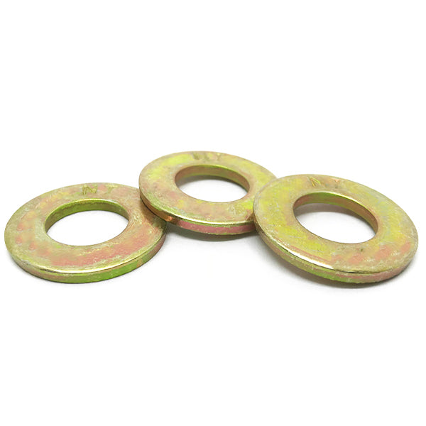 1" USS Grade 8 Flat Washers Zinc Yellow