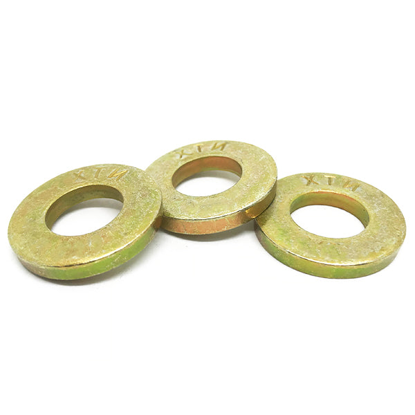 3/4" SAE Grade 8 Extra Thick Flat Washers Zinc Yellow
