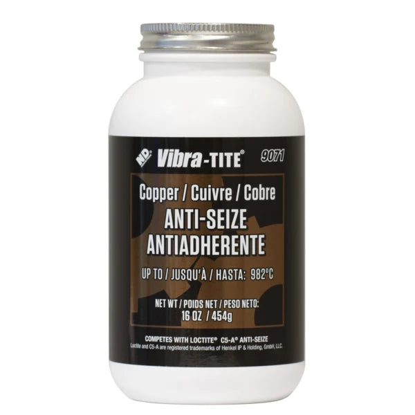 Vibra-Tite 9070, Aluminum Anti-Seize, 16oz Brush can