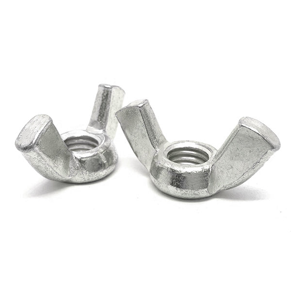 #10 - 32 Steel Wing Nuts Zinc Clear