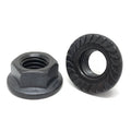 M10-1.5 Class 8 Serrated Hex Flange Nuts Plain & Oil