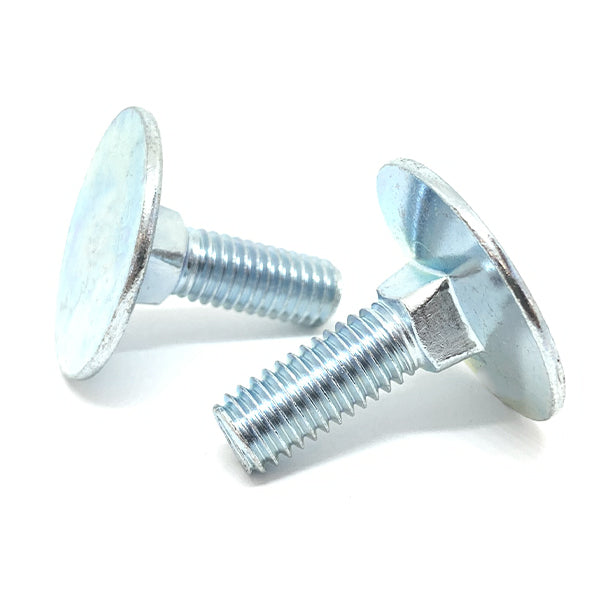 3/8-16x2" Round Head Square Neck Elevator Bolts Zinc