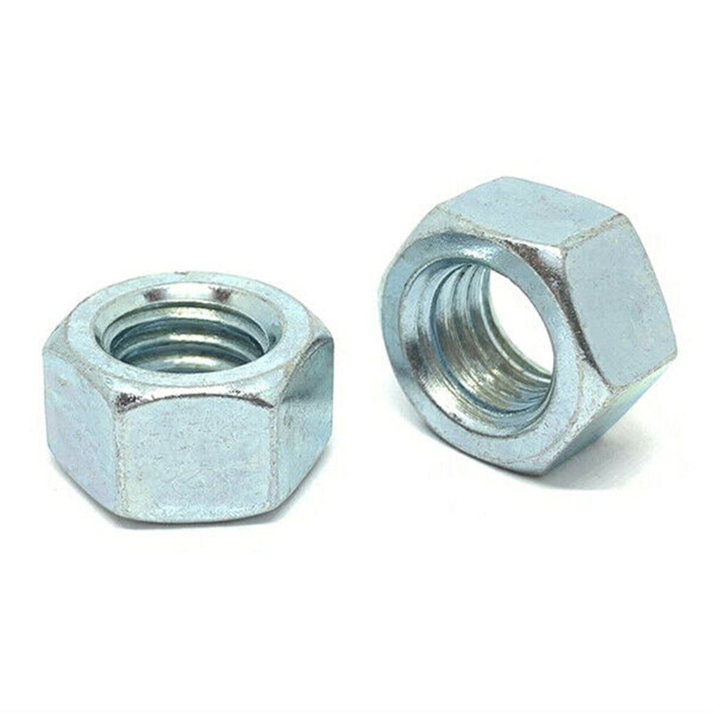 1/2"-20 Grade 5 Finished Hex Nuts Zinc Clear