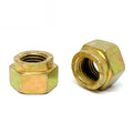 3/8"-16 Grade L-9 Hex Collar Locknuts USA Zinc Yellow
